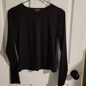 Old Navy modern fit crew neck Ultra Soft top medium black m